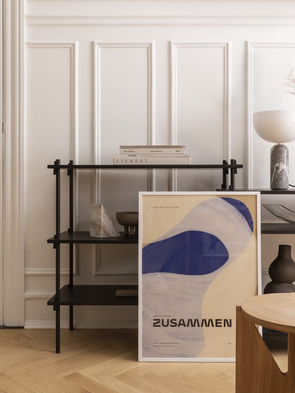 The Poster Club Zusammen Poster 30x40 cm beige