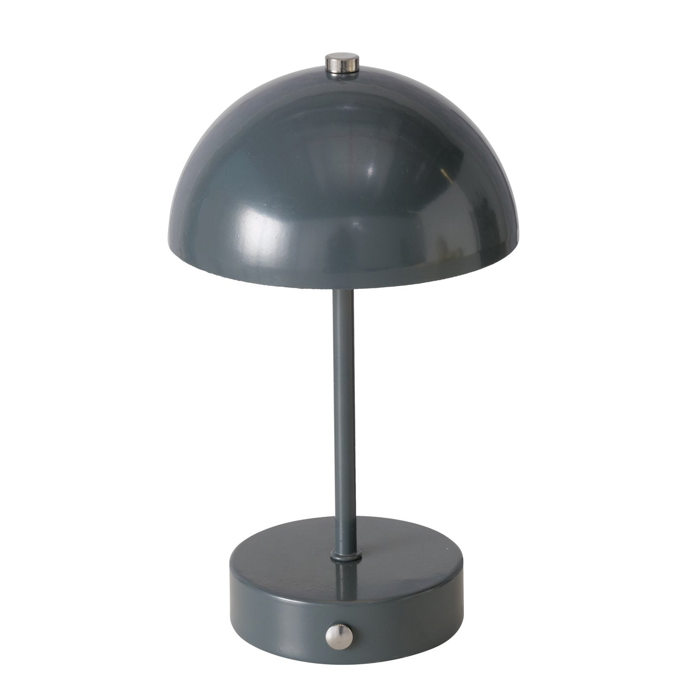 LS-LebenStil LED Tischlampe Grau 25cm Touch Dimmbar