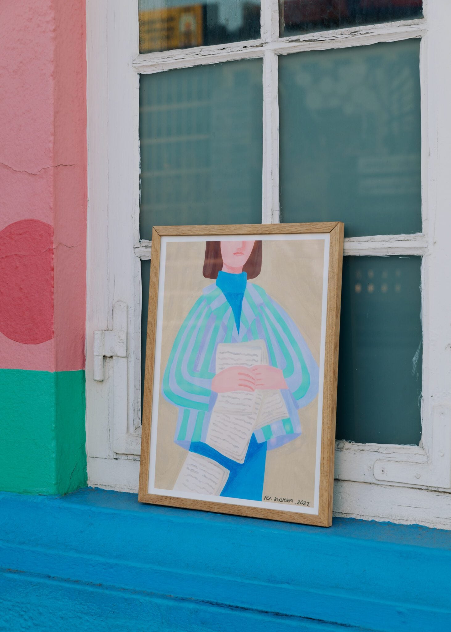 The Poster Club Art Prints Love Letters Poster 30x40 cm lila