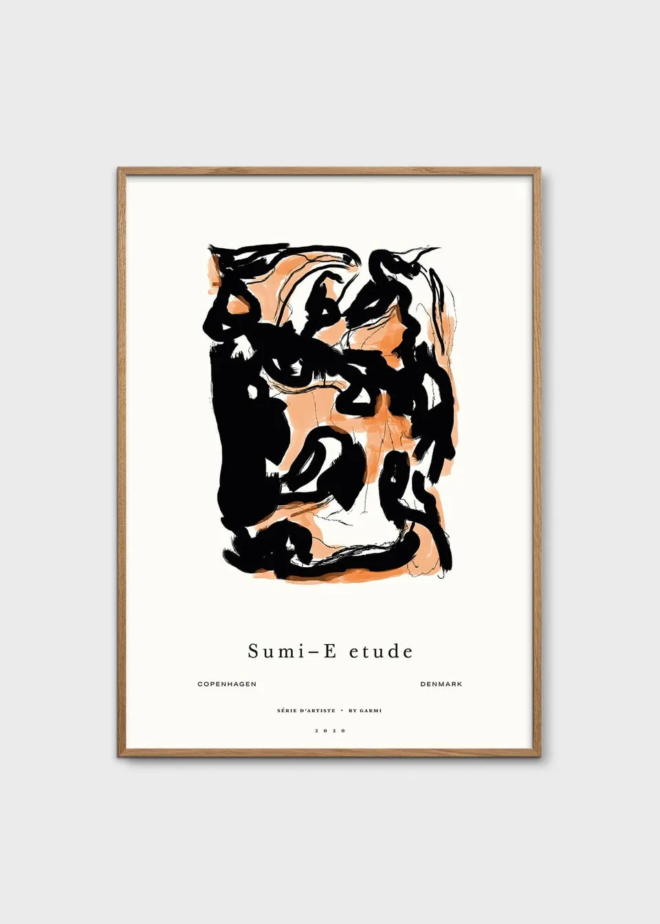 The Poster Club Sumi e 02 Kunstdruck 50x70 cm beige