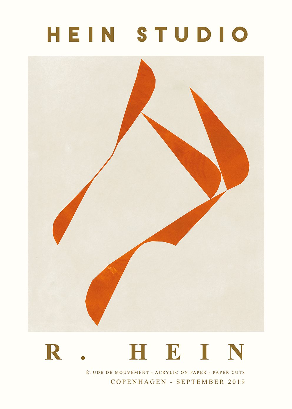 The Poster Club Art Prints Move no. 06 Poster 30x40 cm beige-rot