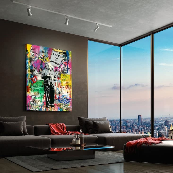 Hustling Sharks Wandbilder Love is the Answer Wandbild 70x105 Pop