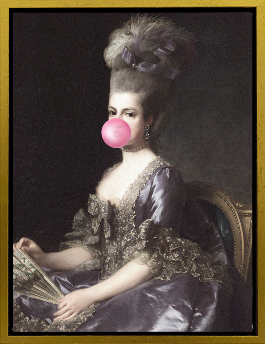 Mineheart Bubblegum Portrait 6 Leinwandbild Rosa 40x50cm