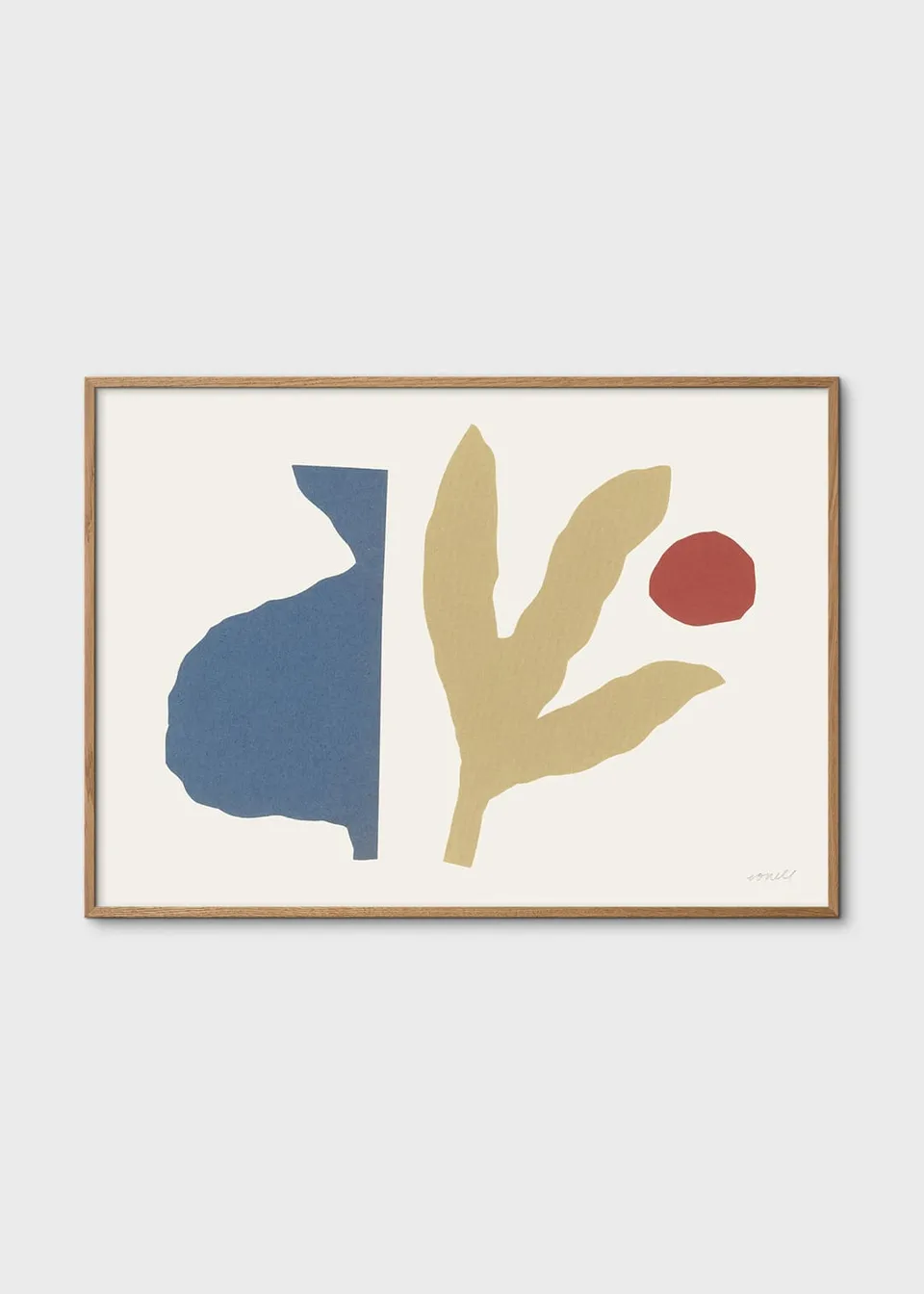 The Poster Club Art Prints February Landscape Poster A4 beige