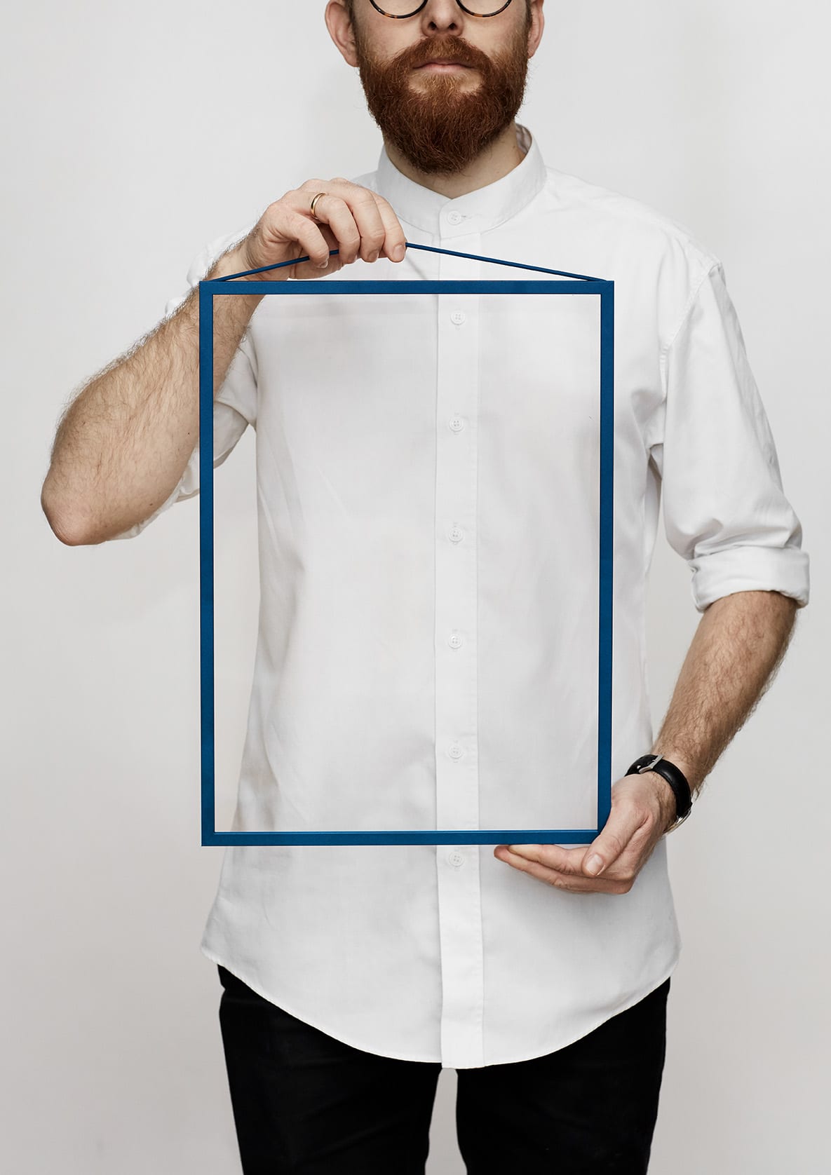 The Poster Club Frames Moebe Frame Petrol Blue Bilderrahmen A3 blau