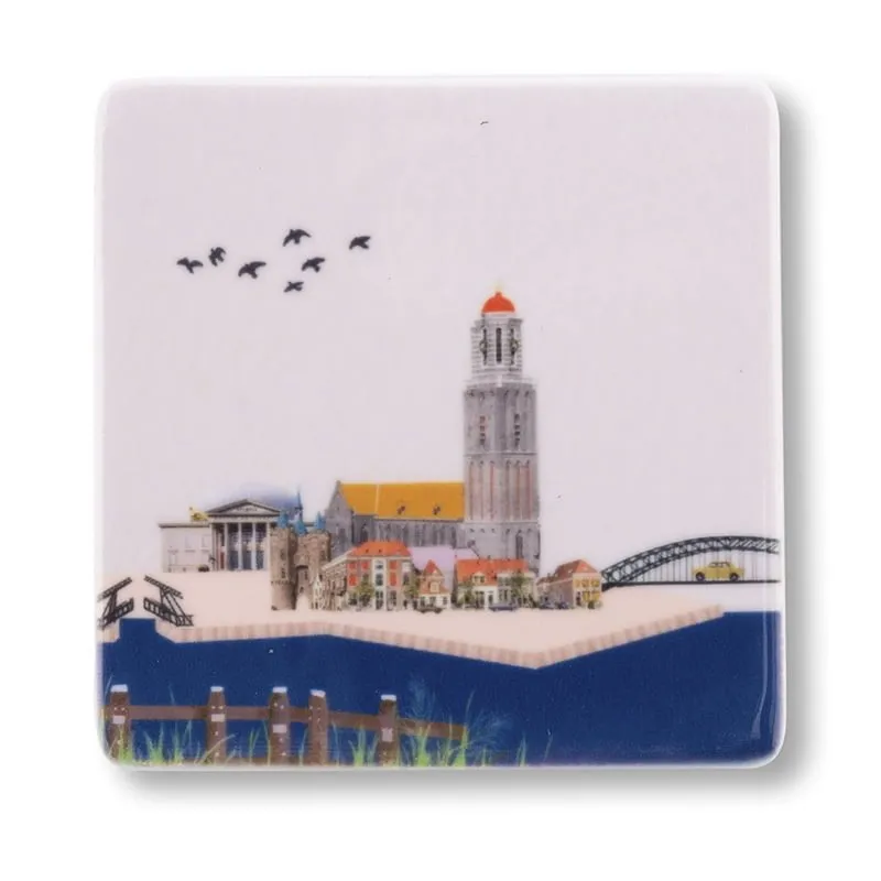 Storytiles Minis Zie je in Zwolle Mini Fliese Stadtmotiv Souvenir