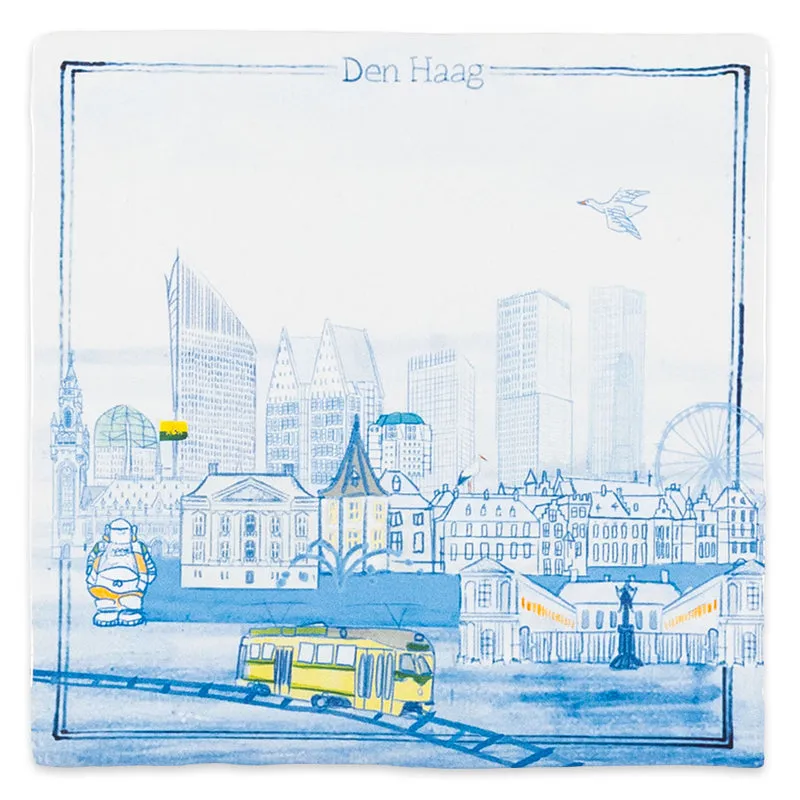 Storytiles Delft Blue Den Haag Wandfliese S 10x10 cm Stadt