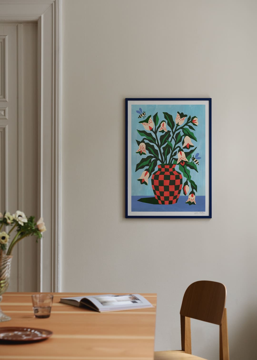 The Poster Club Art Prints Inner Garden Poster 30x40 cm blau
