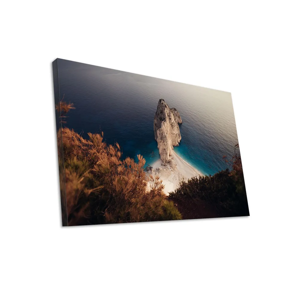 Hustling Sharks Wandbilder Felsformation im Meer Wandbild 40x30 cm Meer