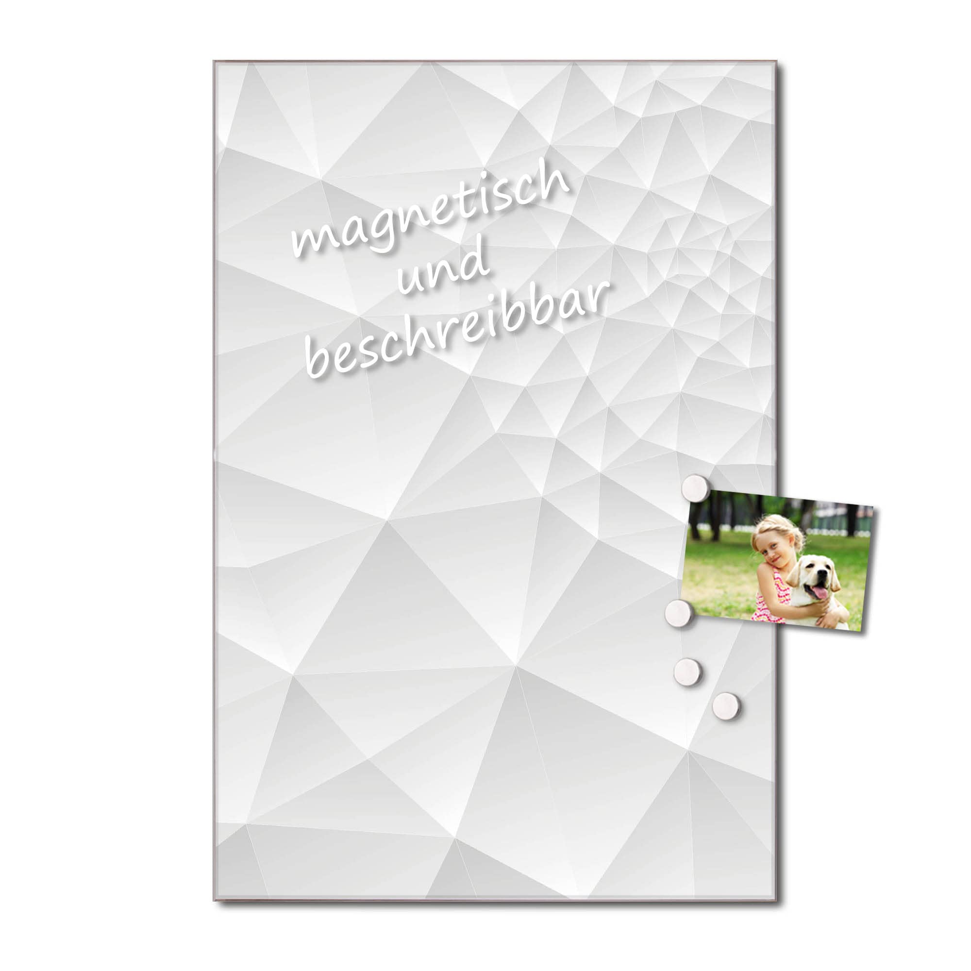 Banjado Magnettafel Nautilus Glas 40x60 cm abstrakt