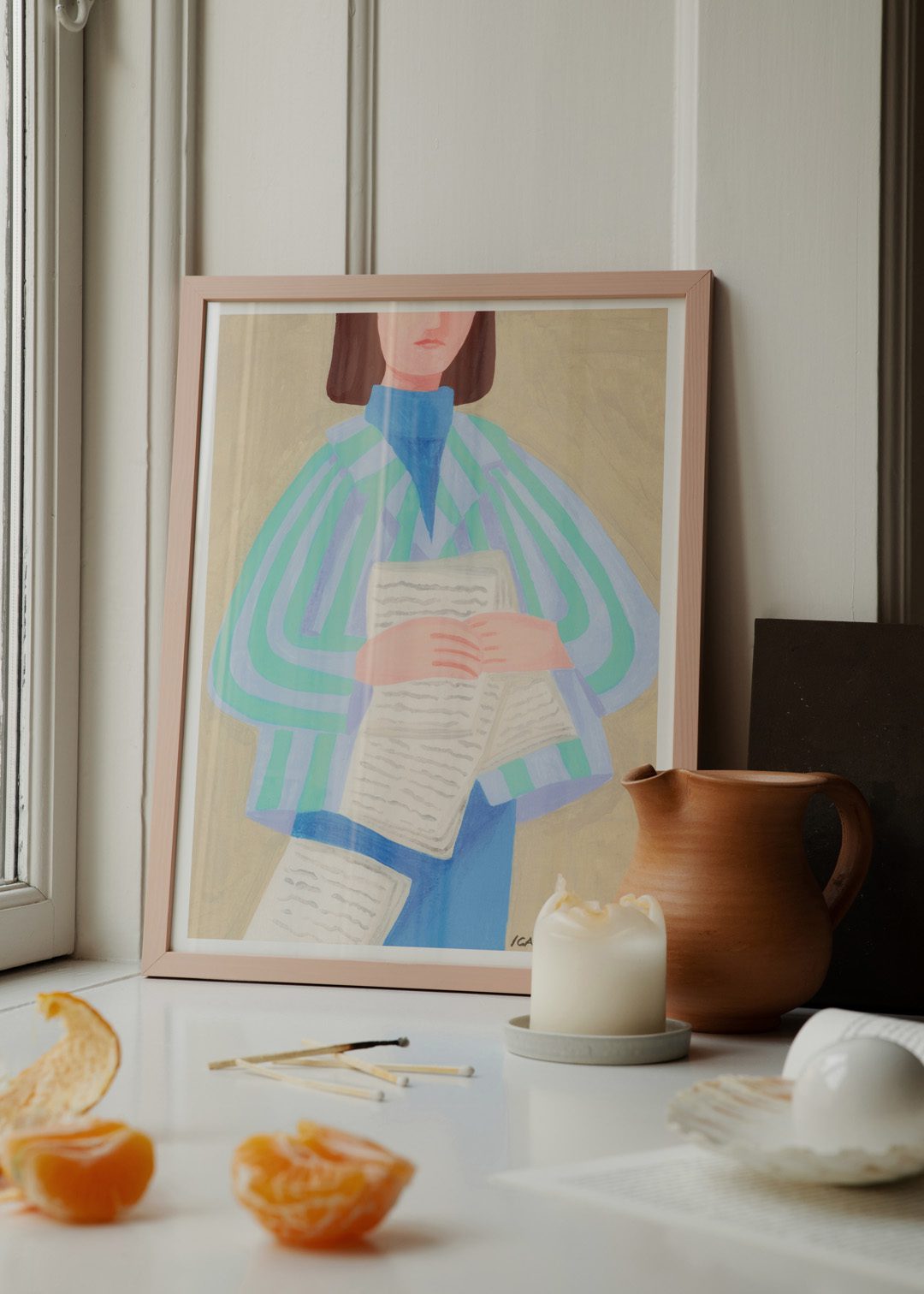 The Poster Club Art Prints Love Letters Poster 30x40 cm lila