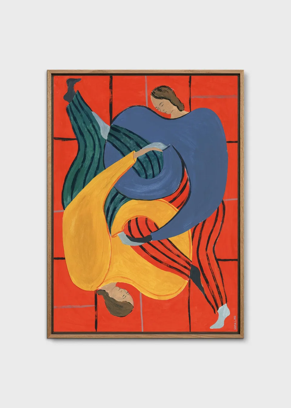 The Poster Club Hold You Red Leinwand 30x40 cm