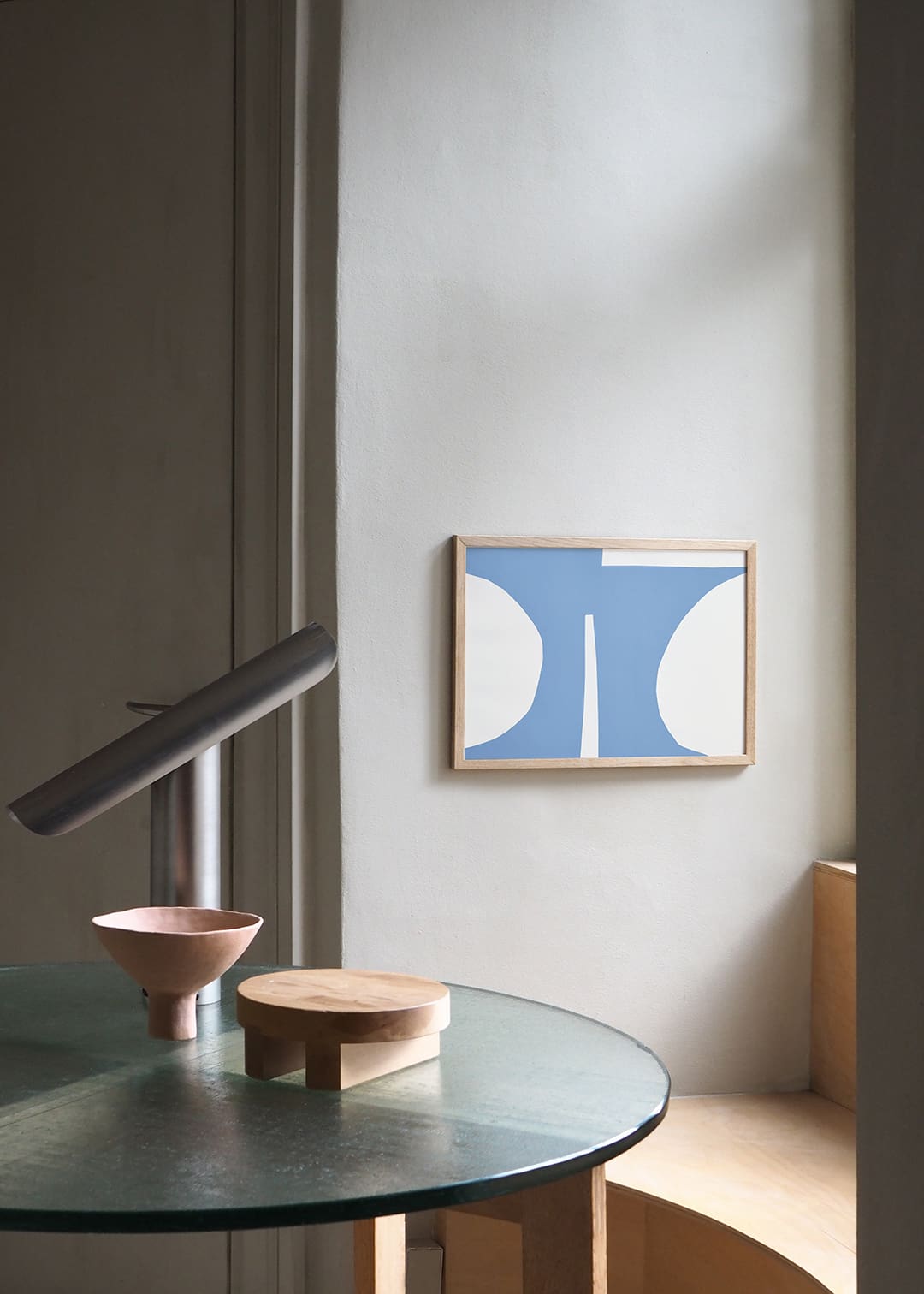 The Poster Club Balance No. 104 Kunstdruck 30x40 cm Hellblau
