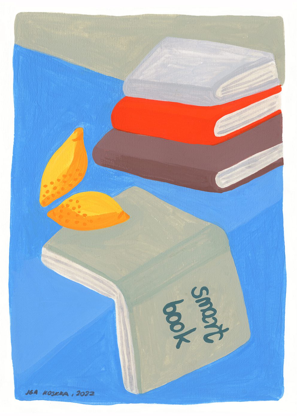 The Poster Club Art Prints Smart Book Poster 30x40 blau
