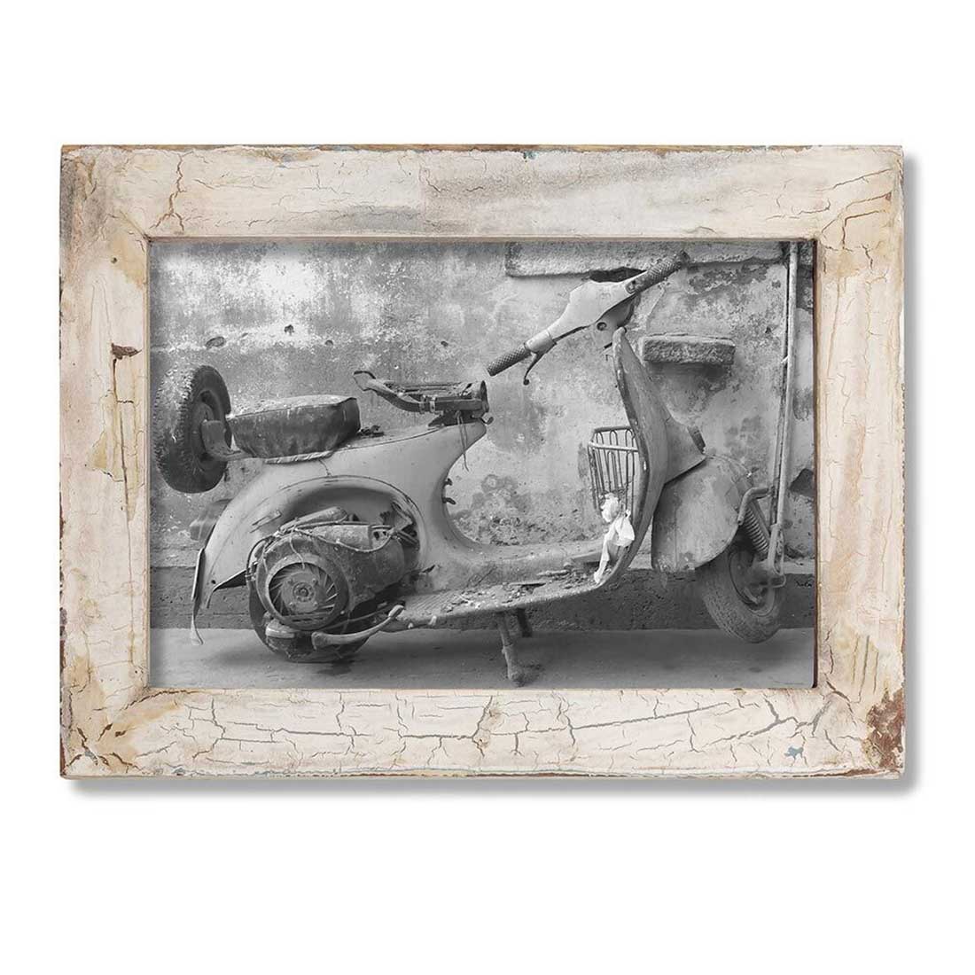 LS-LebenStil Möbel & Wohnen Bilderrahmen 20x30cm Fundholz Weiß