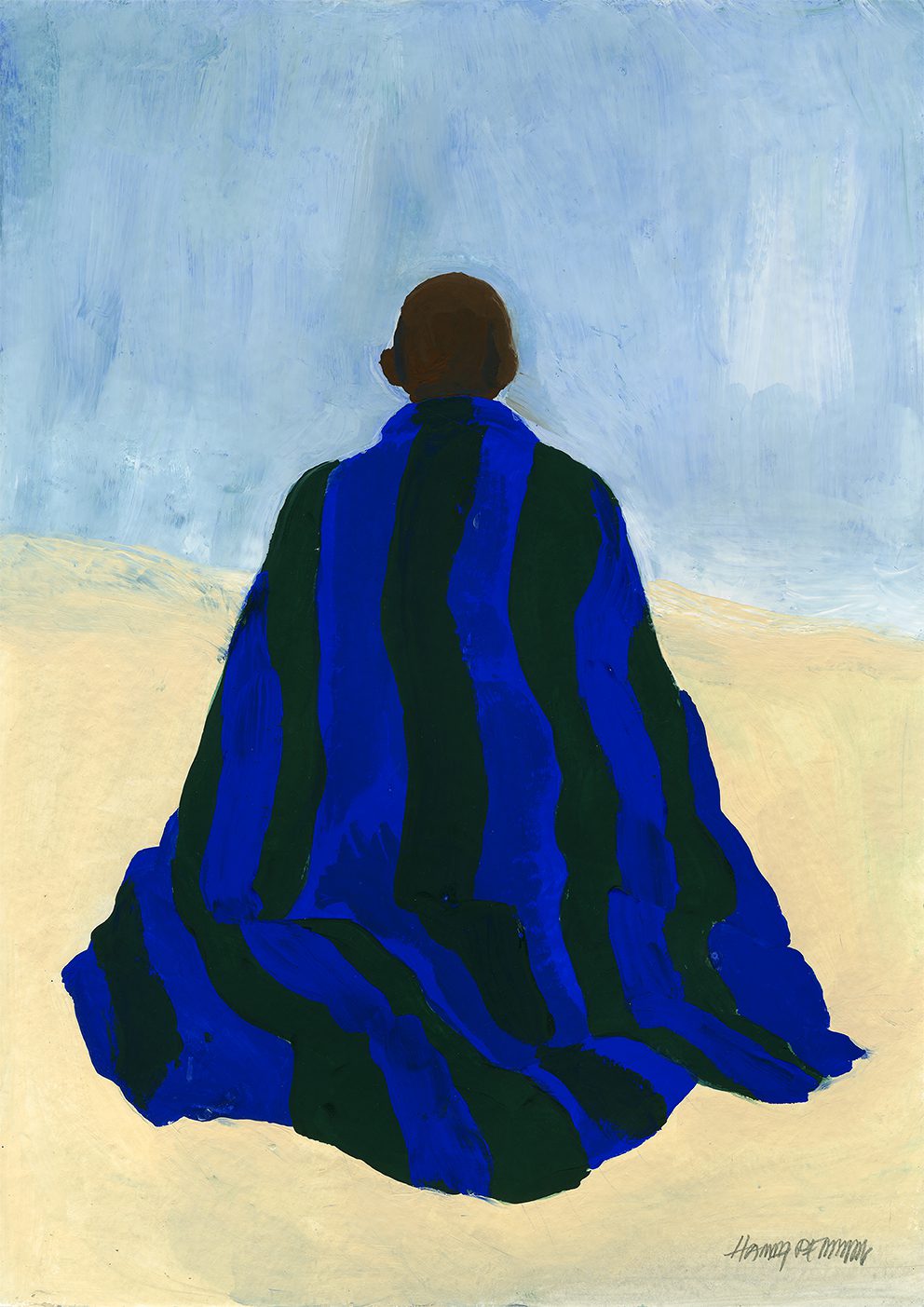 The Poster Club Tranquil Poster 30x40 cm beige blau