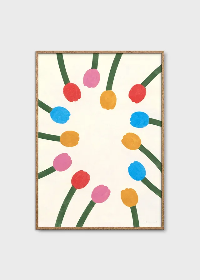 The Poster Club Rhythm of Flowers Poster A4 bunt