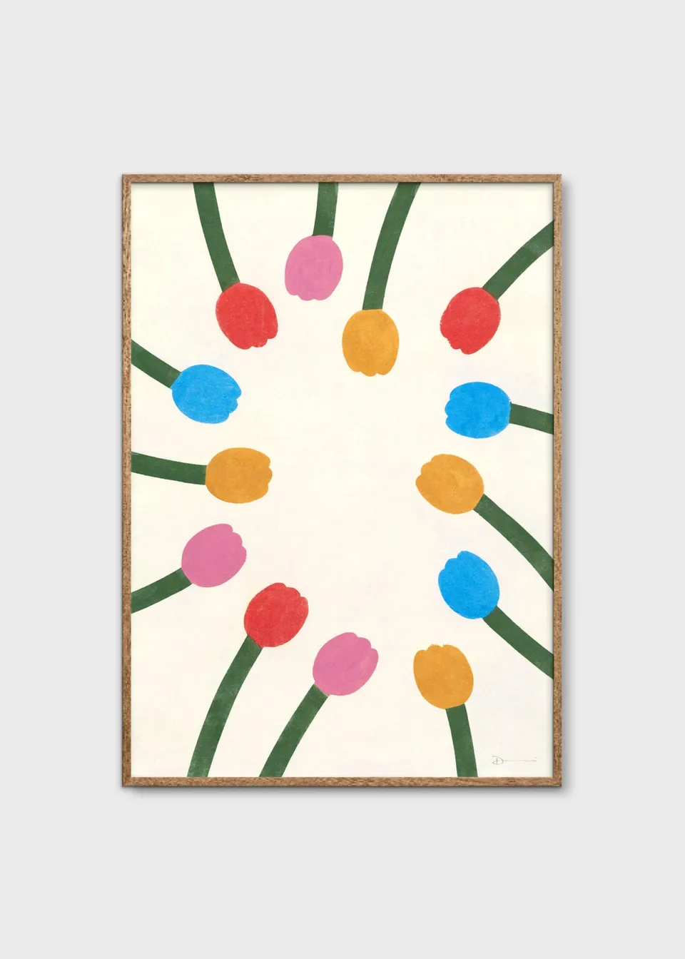 The Poster Club Rhythm of Flowers Poster A4 bunt