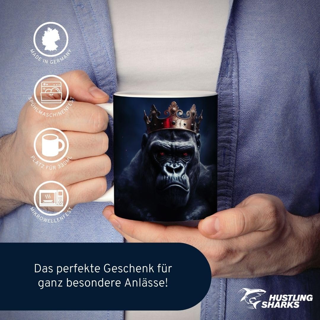 Hustling Sharks Wandbilder Der böse König Tasse 330ml weiß Keramik