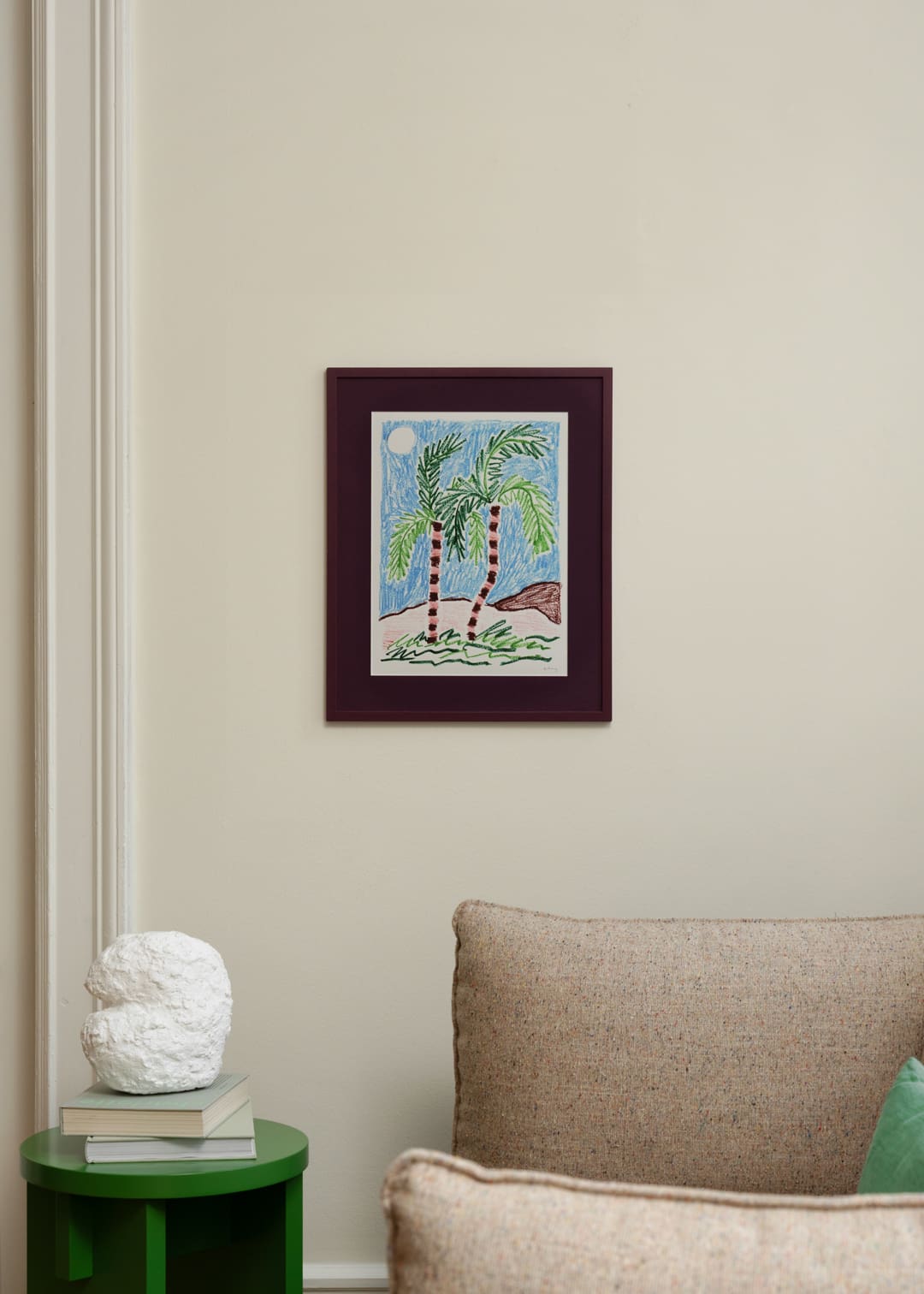 The Poster Club Art Prints Palm Trees Poster 30x40 cm blau