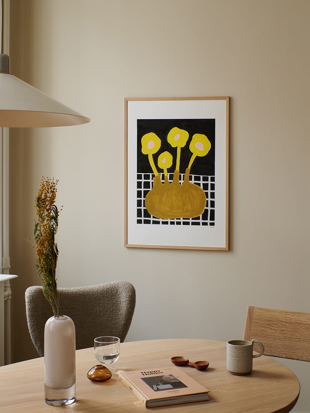 The Poster Club Flowers In Brown Vase Poster 30x40 cm Blumen