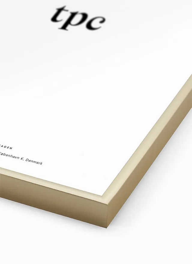 The Poster Club Brass Alu-Rahmen 50x70 cm messing