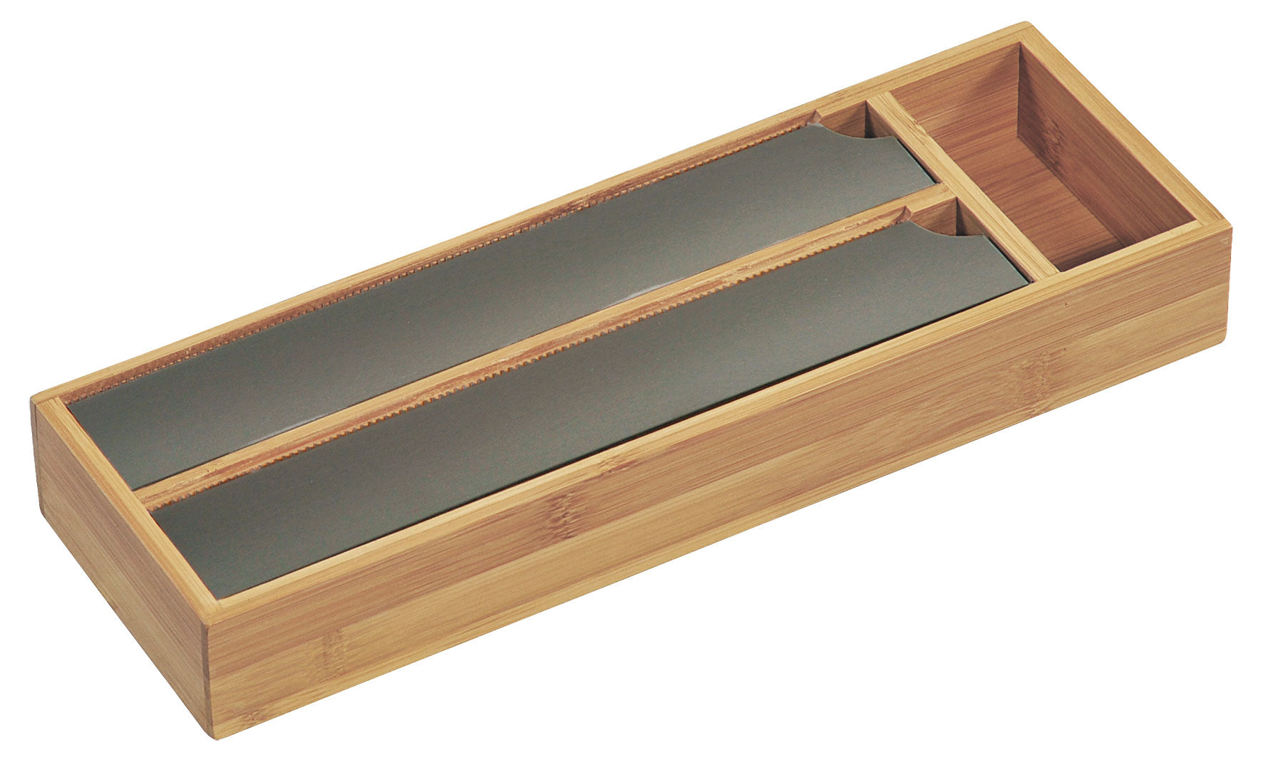 LS-LebenStil Küche Folienspender Bambus 3-fach 39,5cm Schneider