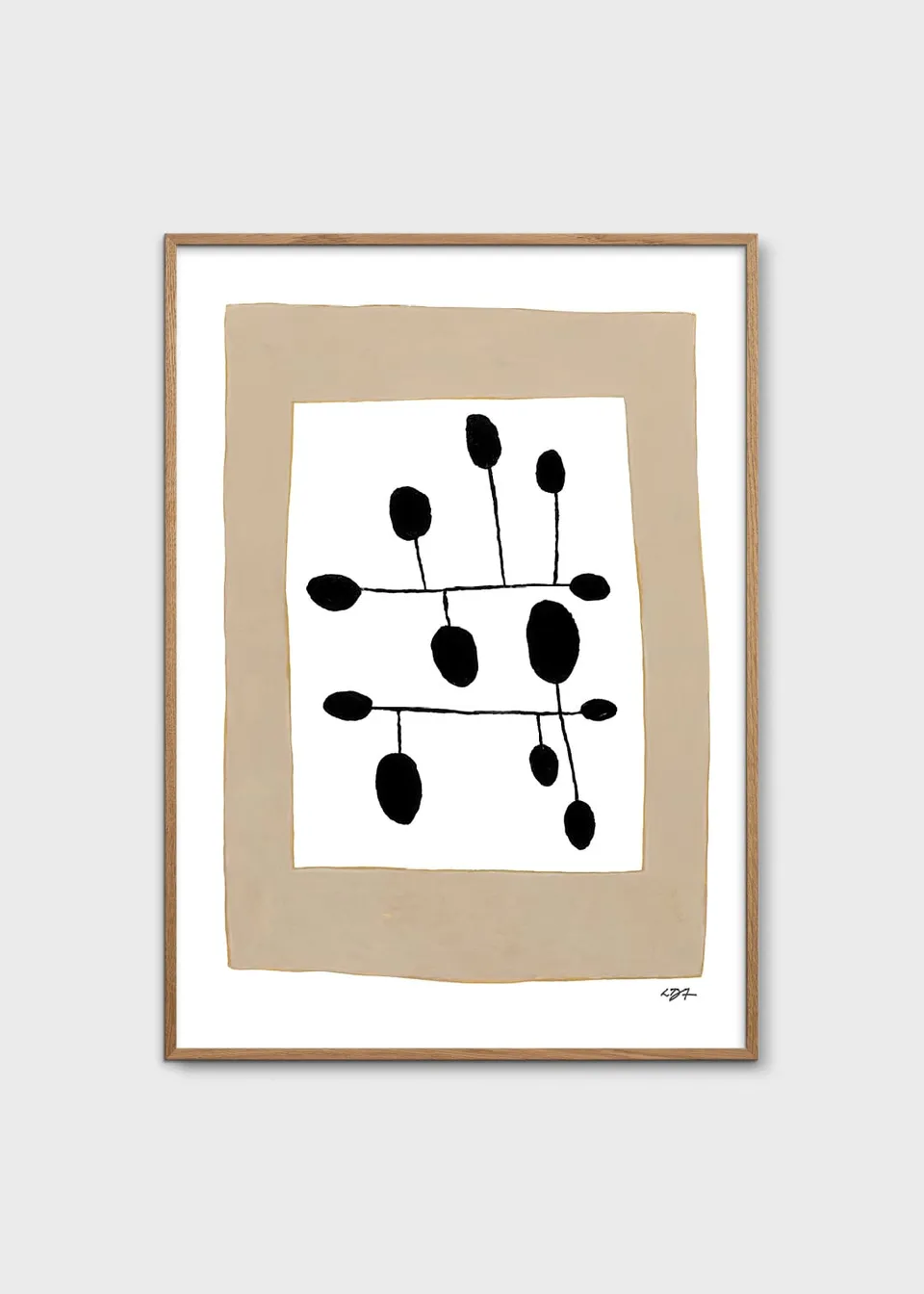 The Poster Club Spot 12 Poster 30x40 cm beige abstrakt
