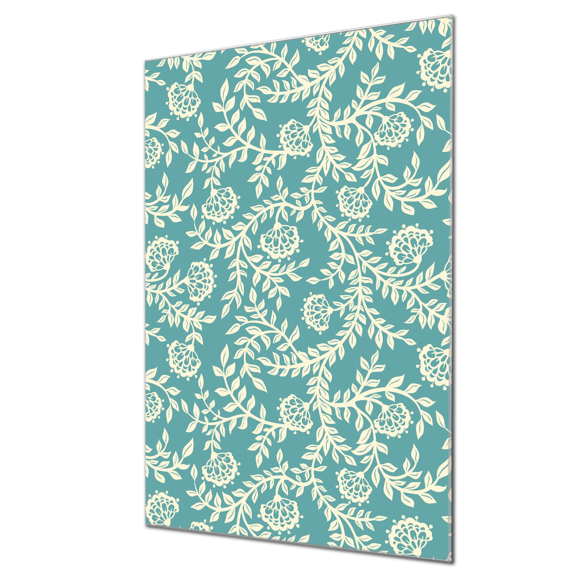 Banjado Magnettafel Beeren und Blätter Magnetboard 60x40