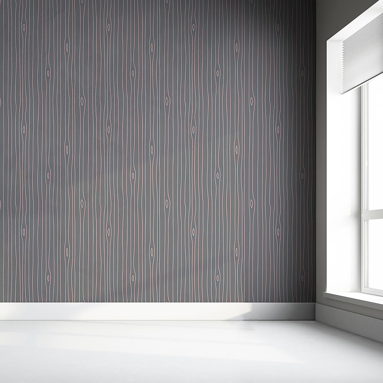 Mineheart Wallpaper Grey Pink Woodgrain Outline Tapete Pastell
