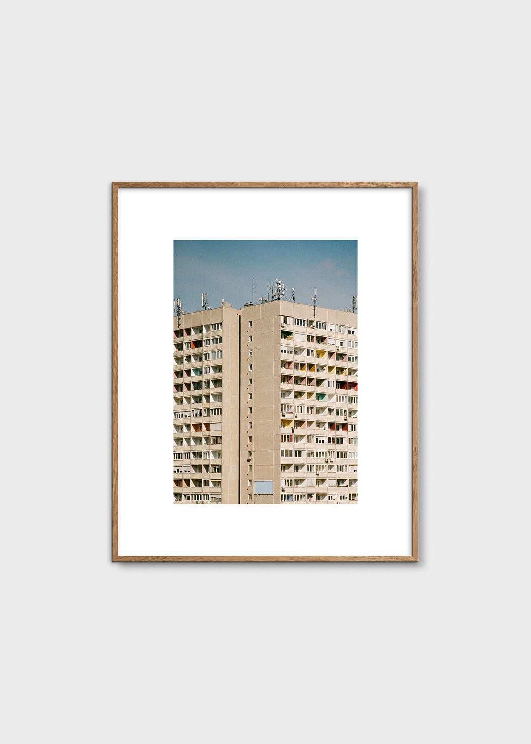 The Poster Club Block O'Clock Poster 40x50 cm beige