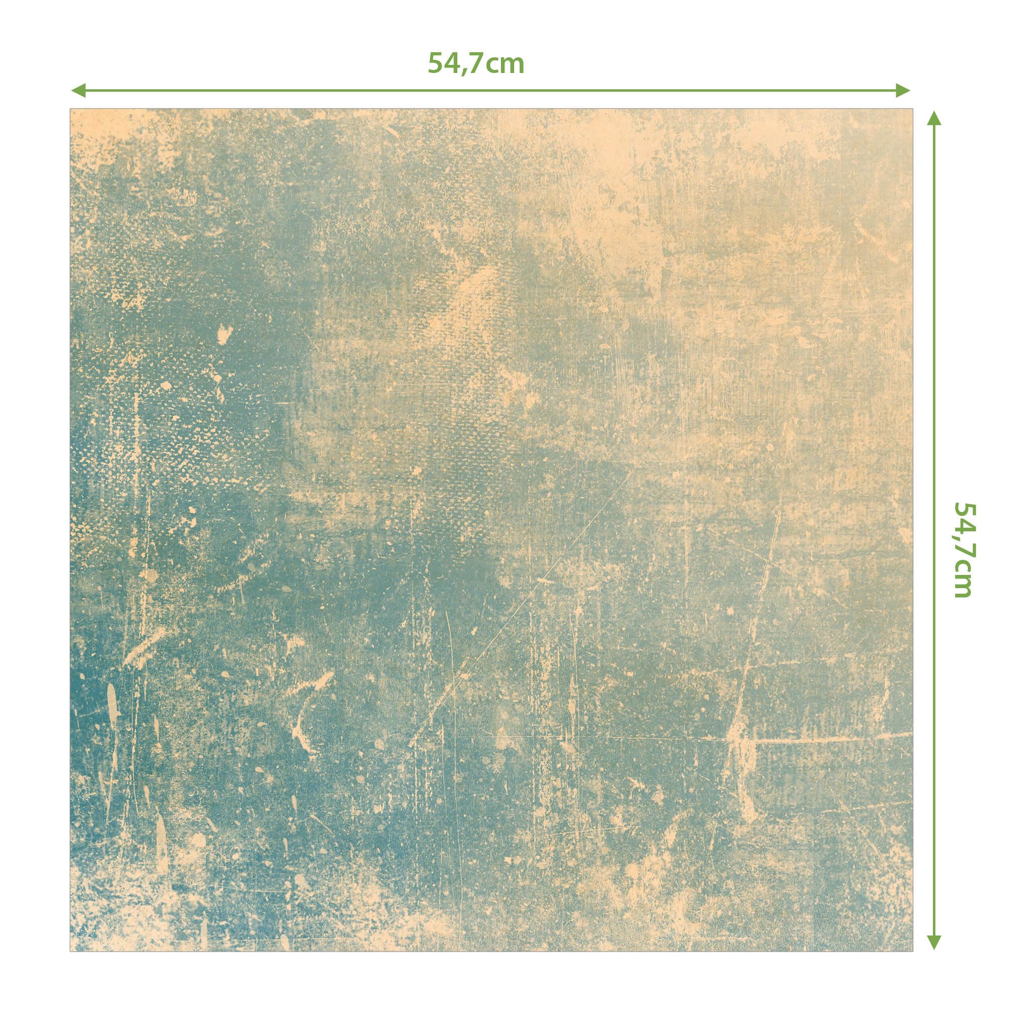 Banjado Möbelfolie Tischfolie Patina Grün 55x55 selbstklebend