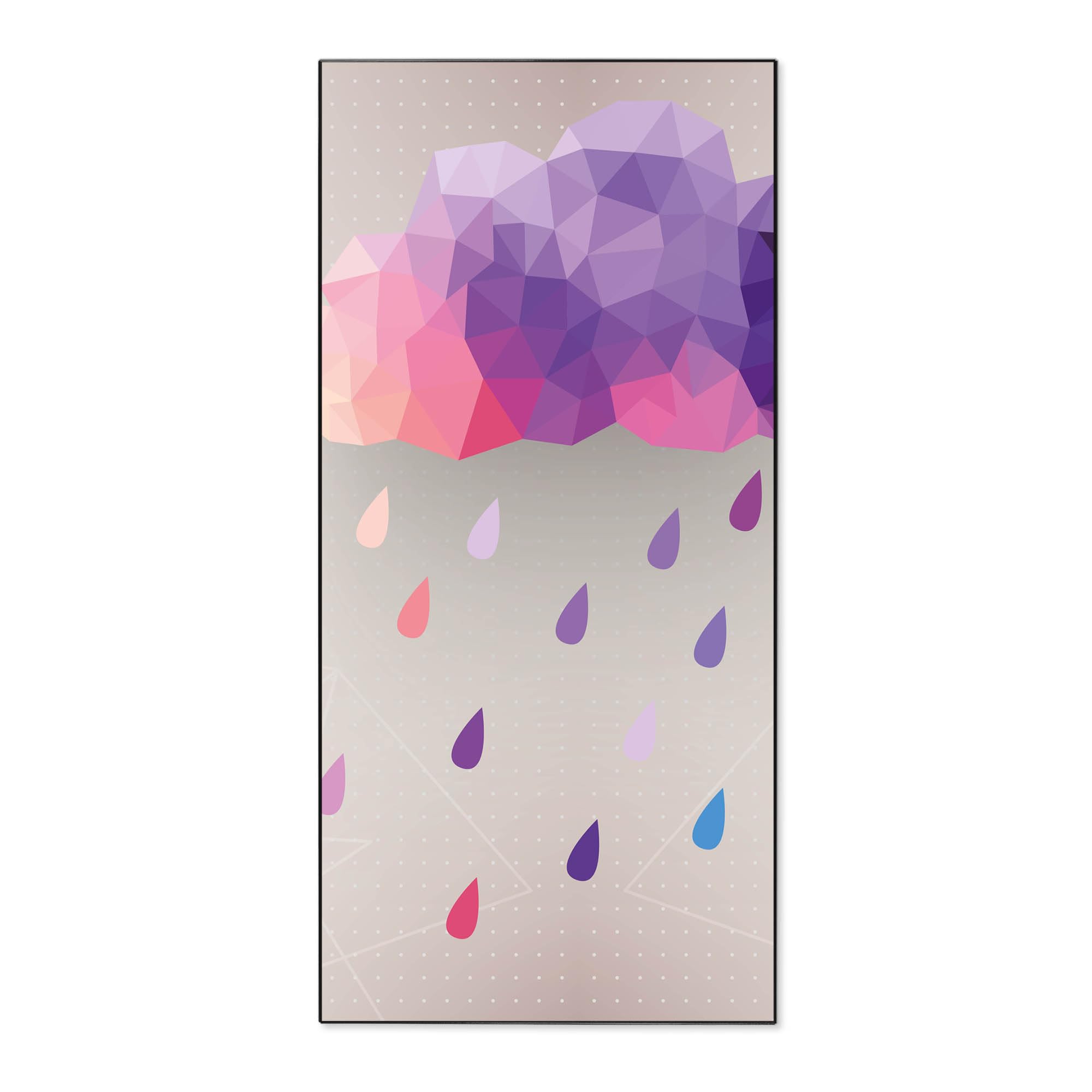 Banjado Magnettafel Regenwolke 37x78 cm Magnetwand weiß
