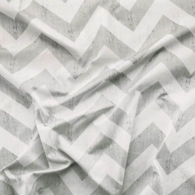 Mineheart Geometric Stripes Stoff Baumwolle grau 150cm