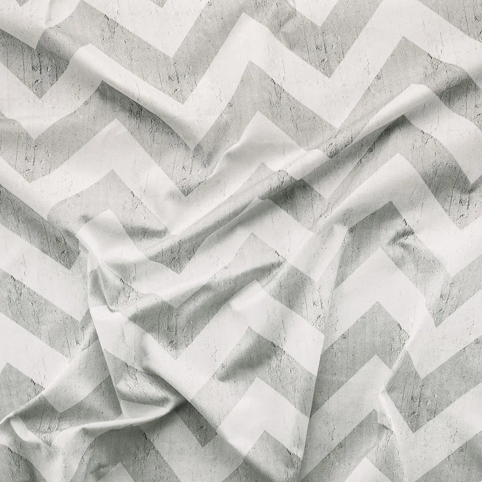 Mineheart Geometric Stripes Stoff Baumwolle grau 150cm