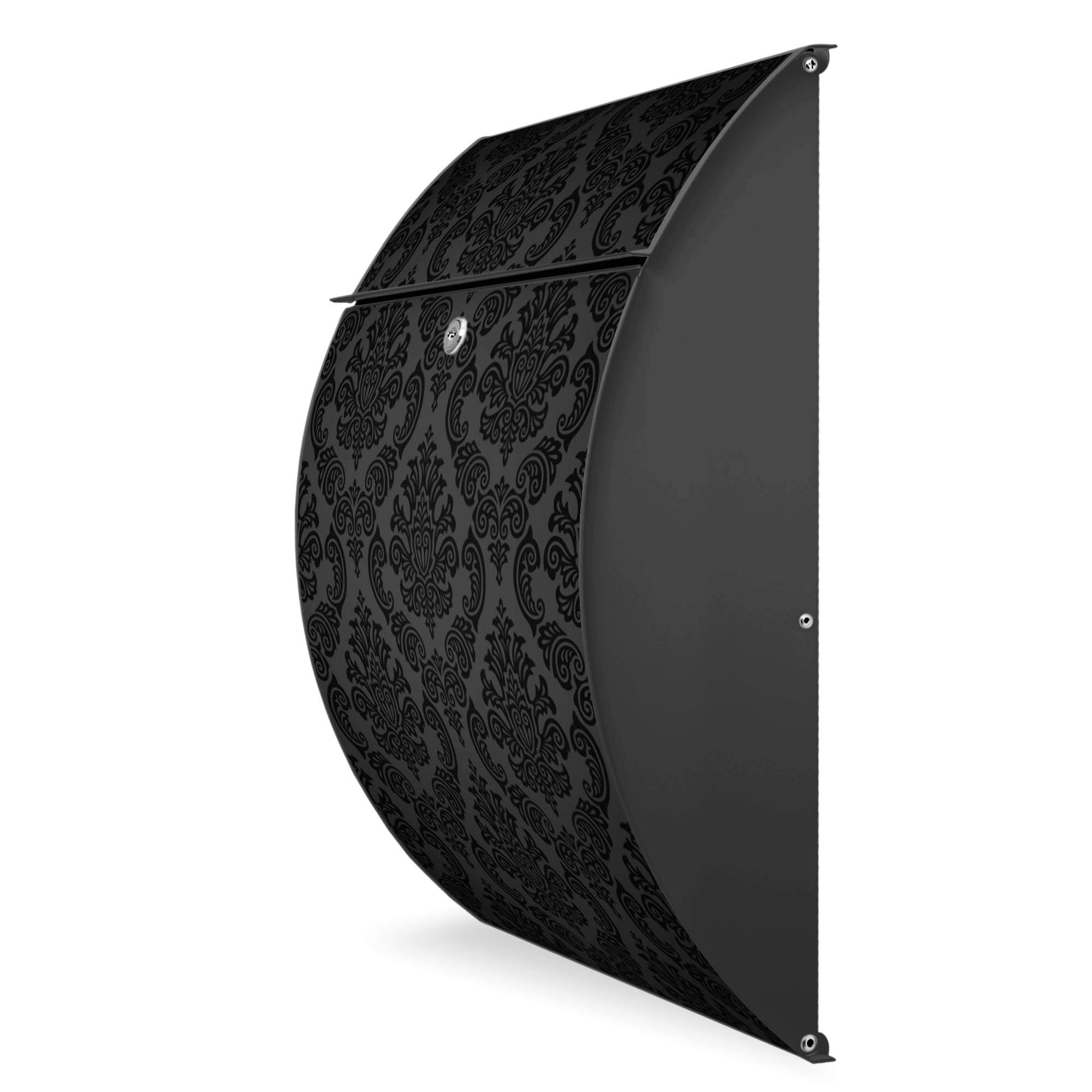 Banjado Riviera Briefkasten anthrazit – Black Deluxe A4 Stahl