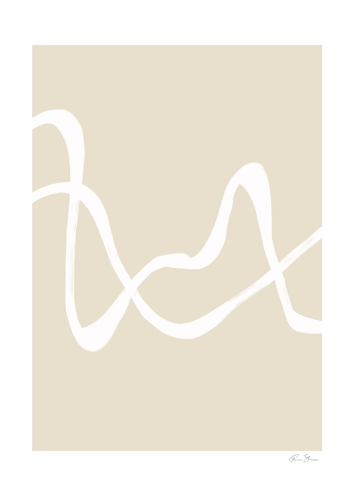 The Poster Club Composition 03 Poster 30x40 cm beige geometrisch