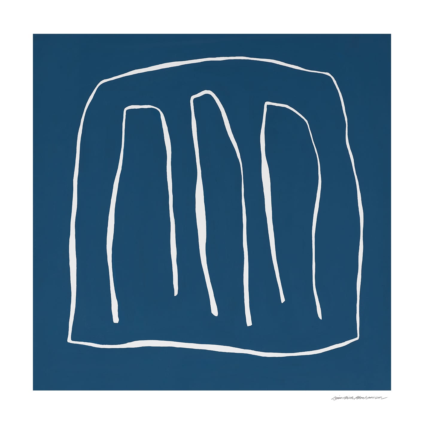 The Poster Club Art Prints Conclusion Poster 50x50 blau