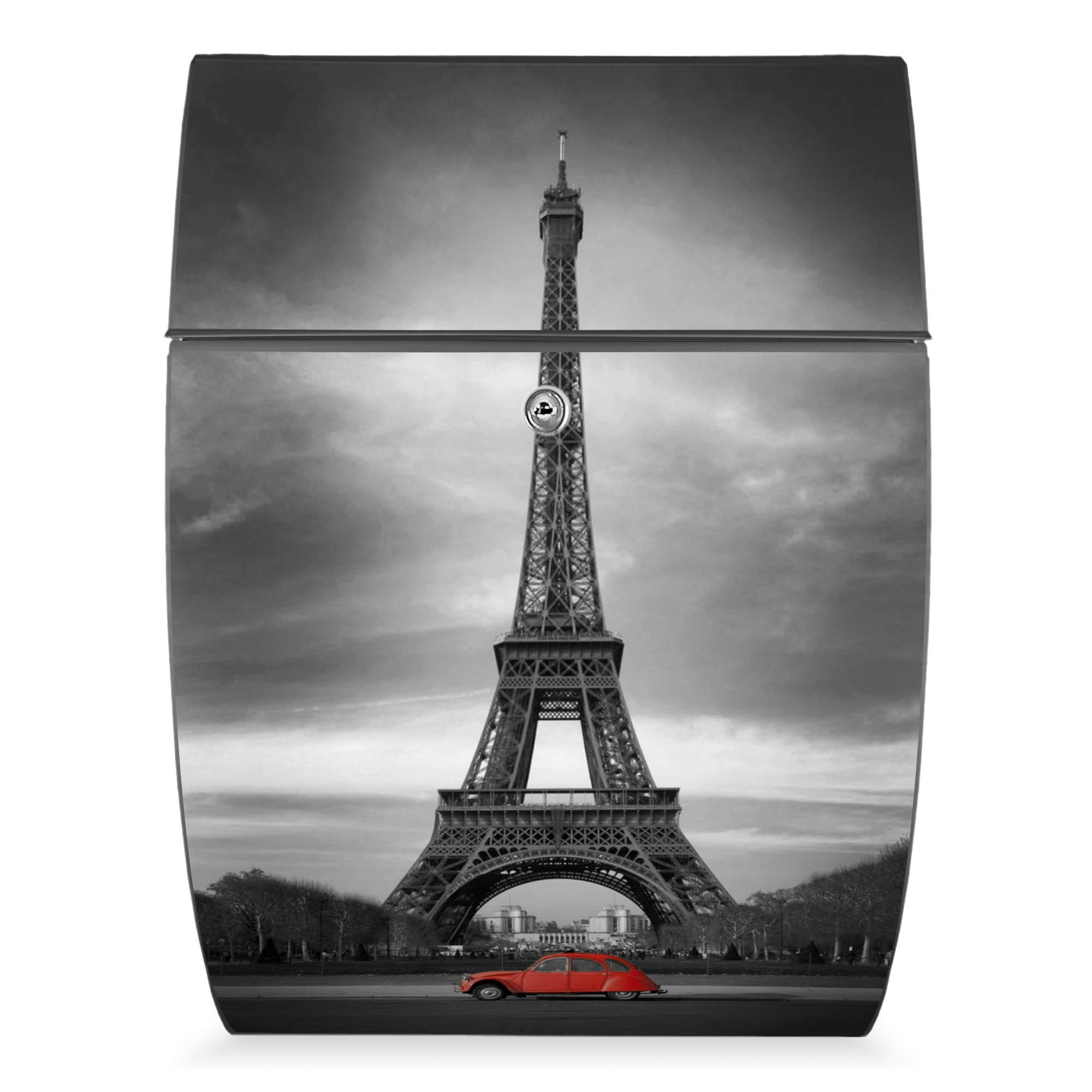 Banjado Riviera 46x33,5x13cm Briefkasten Anthrazit Motiv Paris