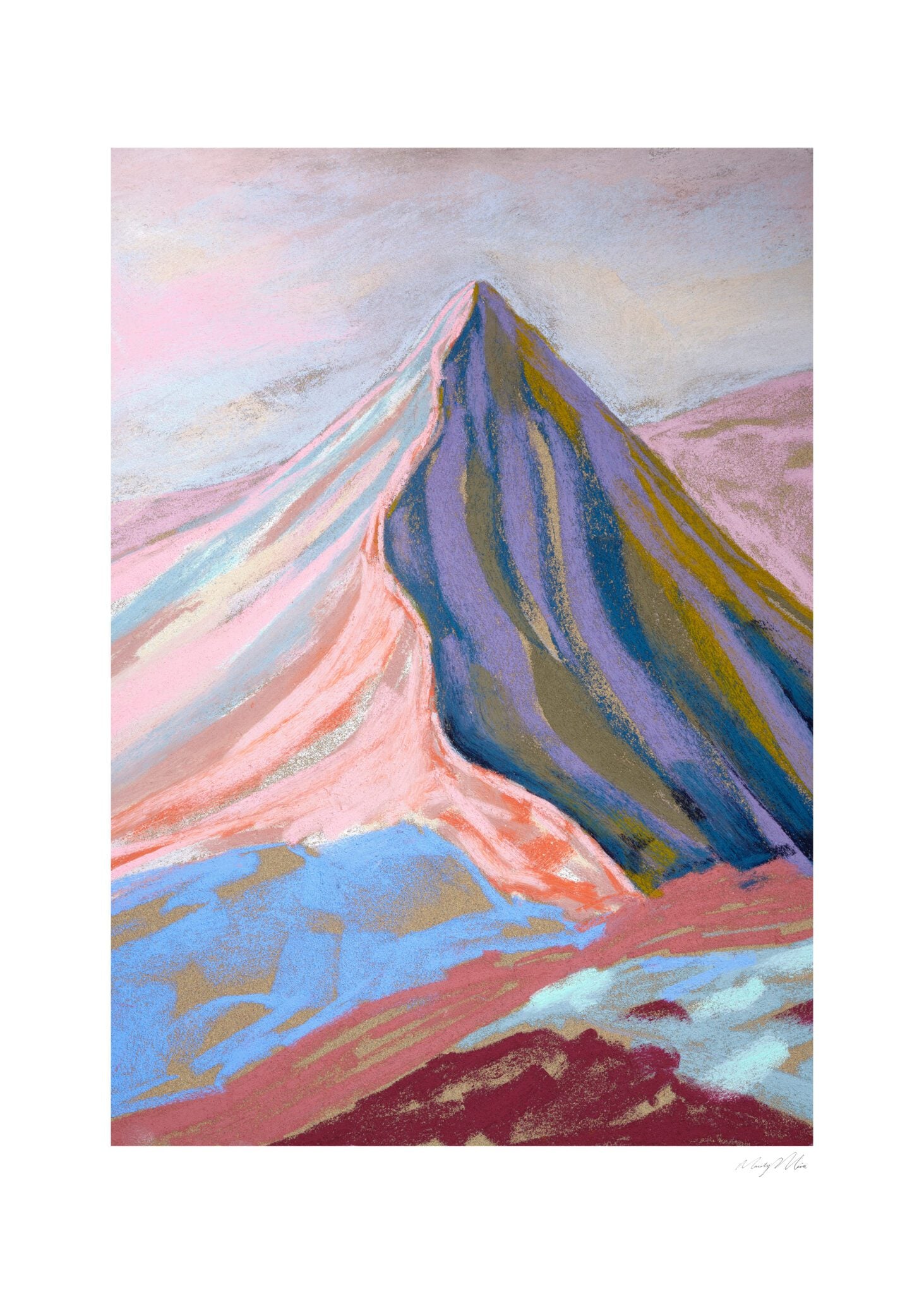 The Poster Club Art Prints Velvet Peak I Poster 50x70 cm abstrakt