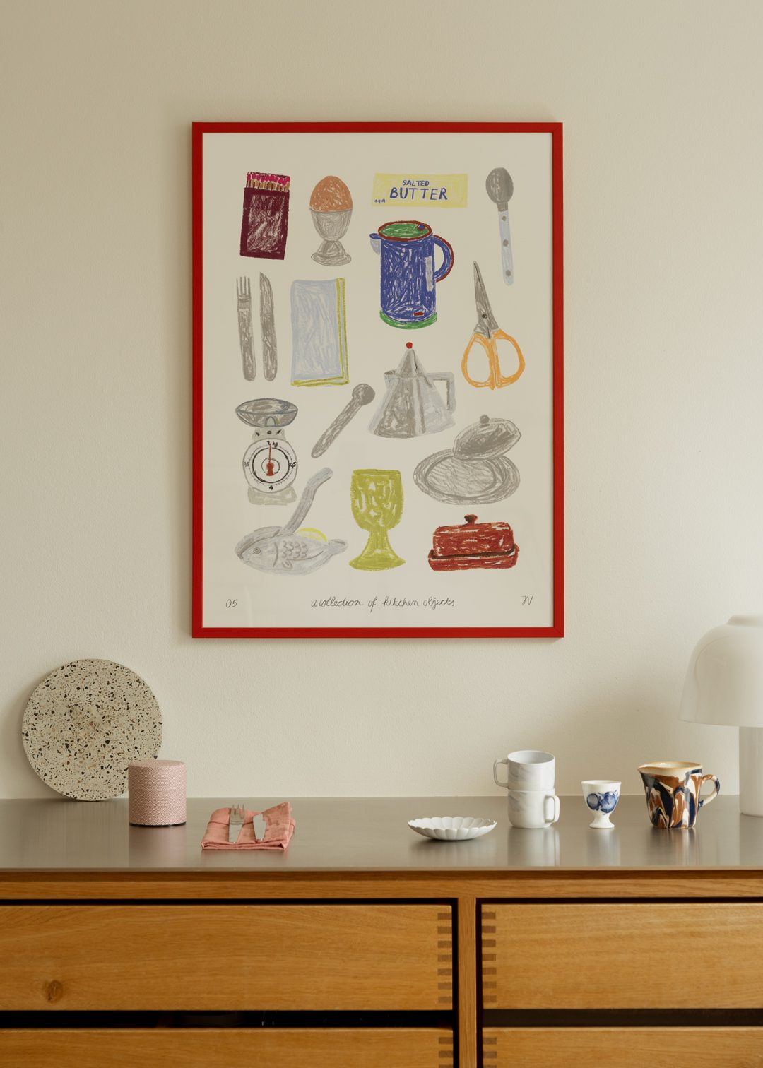 The Poster Club Kitchen Objects Poster 30x40 cm küche