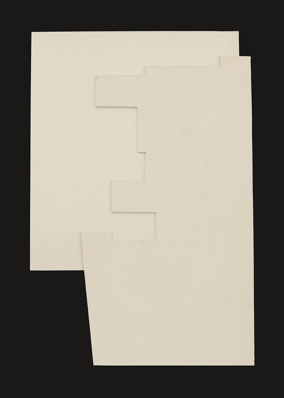 The Poster Club Relief Kunstdruck 50x70 cm beige