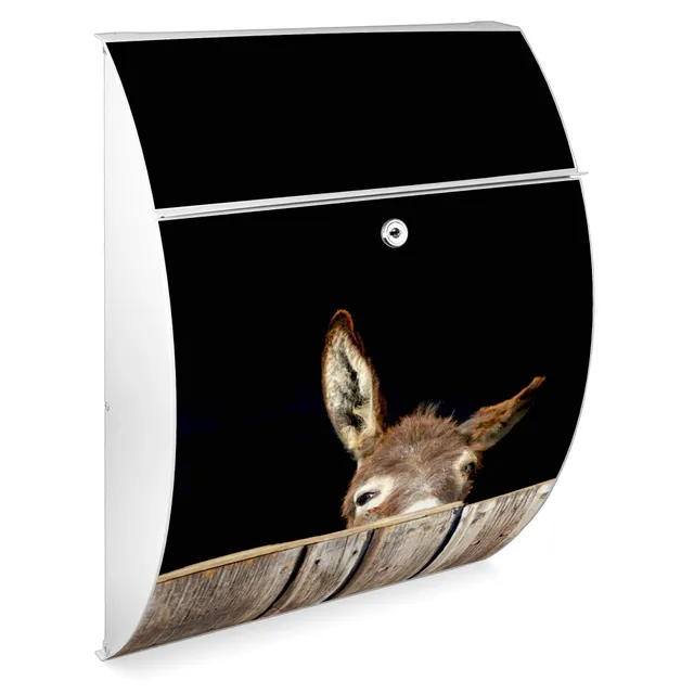 Banjado Riviera 46x33,5x13cm Briefkasten Weiß Esel A4