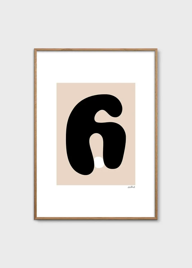 The Poster Club Abstract No. 02 Poster 30x40 cm Beige
