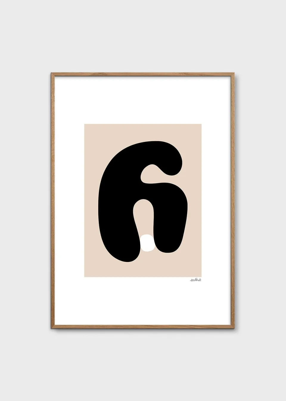 The Poster Club Abstract No. 02 Poster 30x40 cm Beige