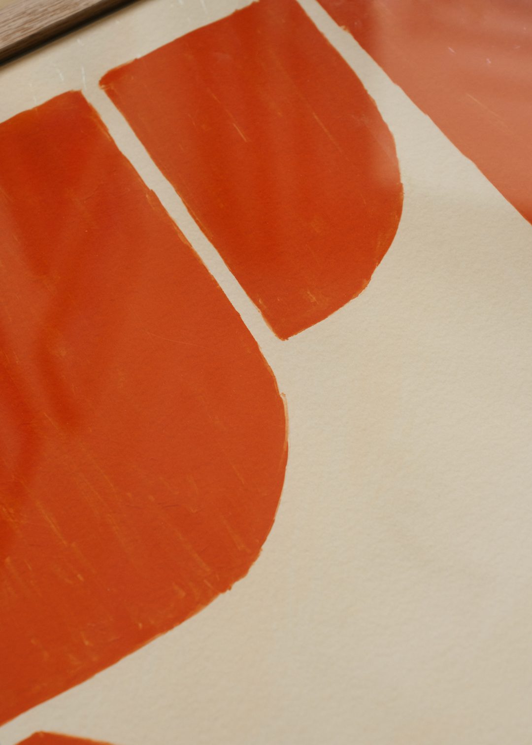 The Poster Club Art Prints 4PM Kunstdruck A4 beige rot