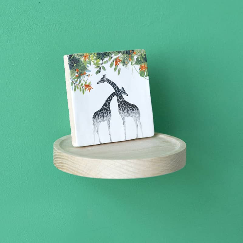 Storytiles Tile holders Tiny things holder Wandregal rund