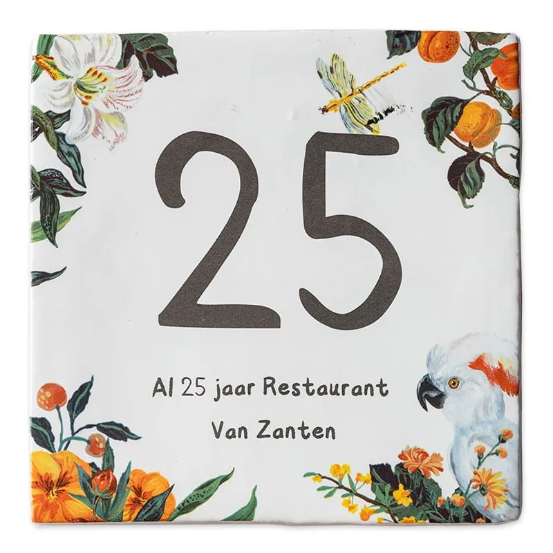 Storytiles Delft Blue Tropische Vogel Fliese S 10x10 cm Glück