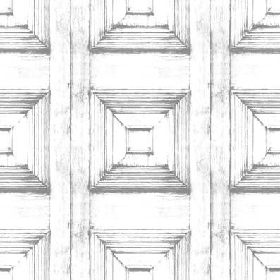 Mineheart Wallpaper Almost White Victorian Panelling Tapete weiß