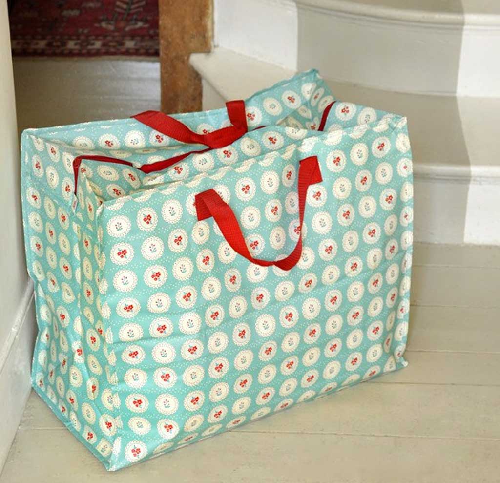 LS-LebenStil Shopper Tasche XXL 55cm Vintage Doily Aufbewahrung